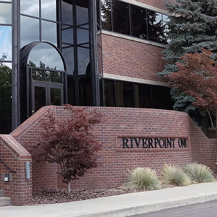 Riverpoint One Building netrance - exterior shot