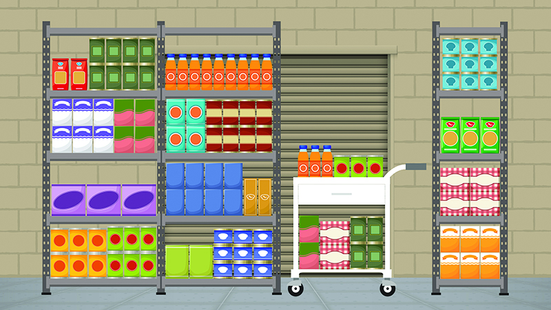 Artist rendering of the newly designed food pantry